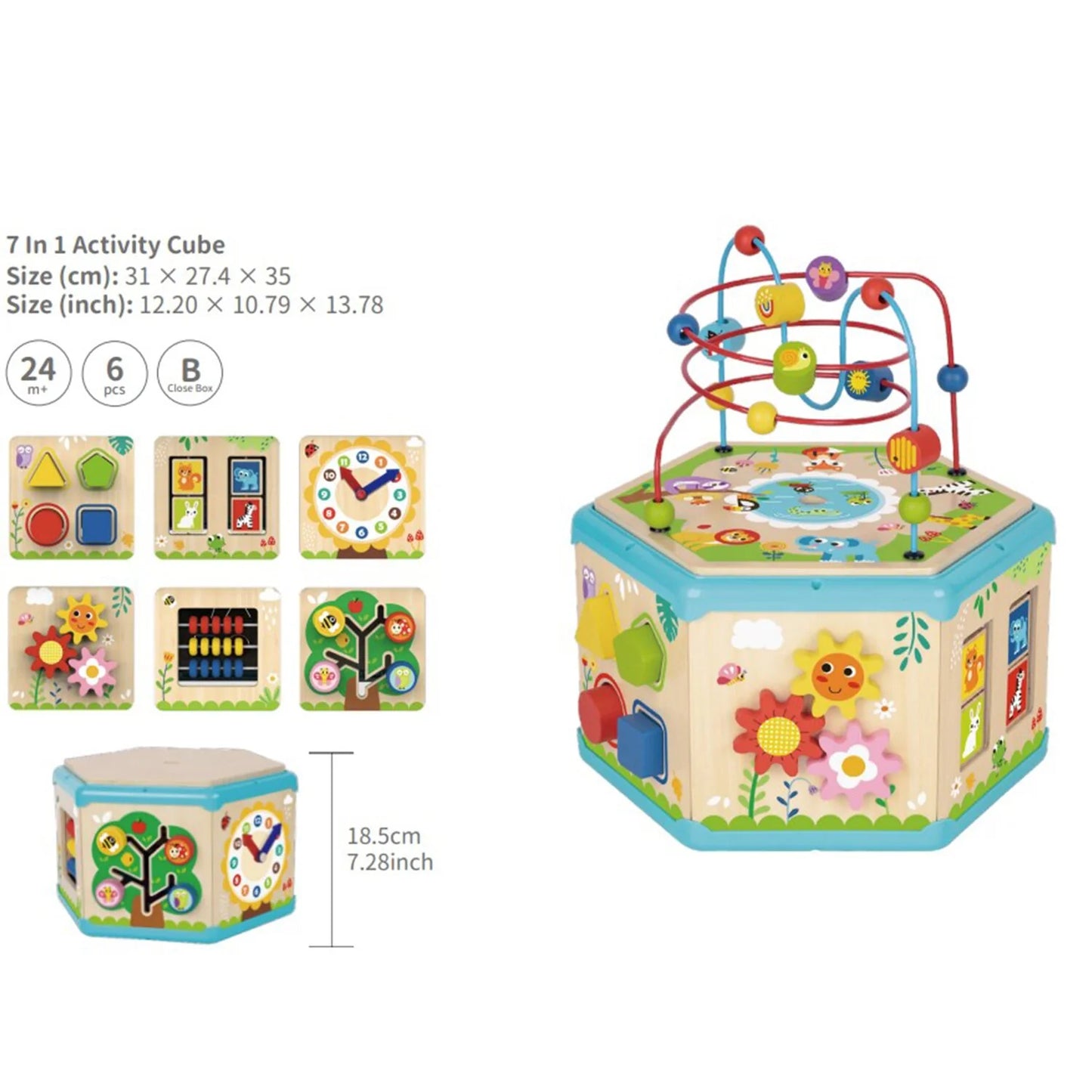 7 In 1 Activity Cube