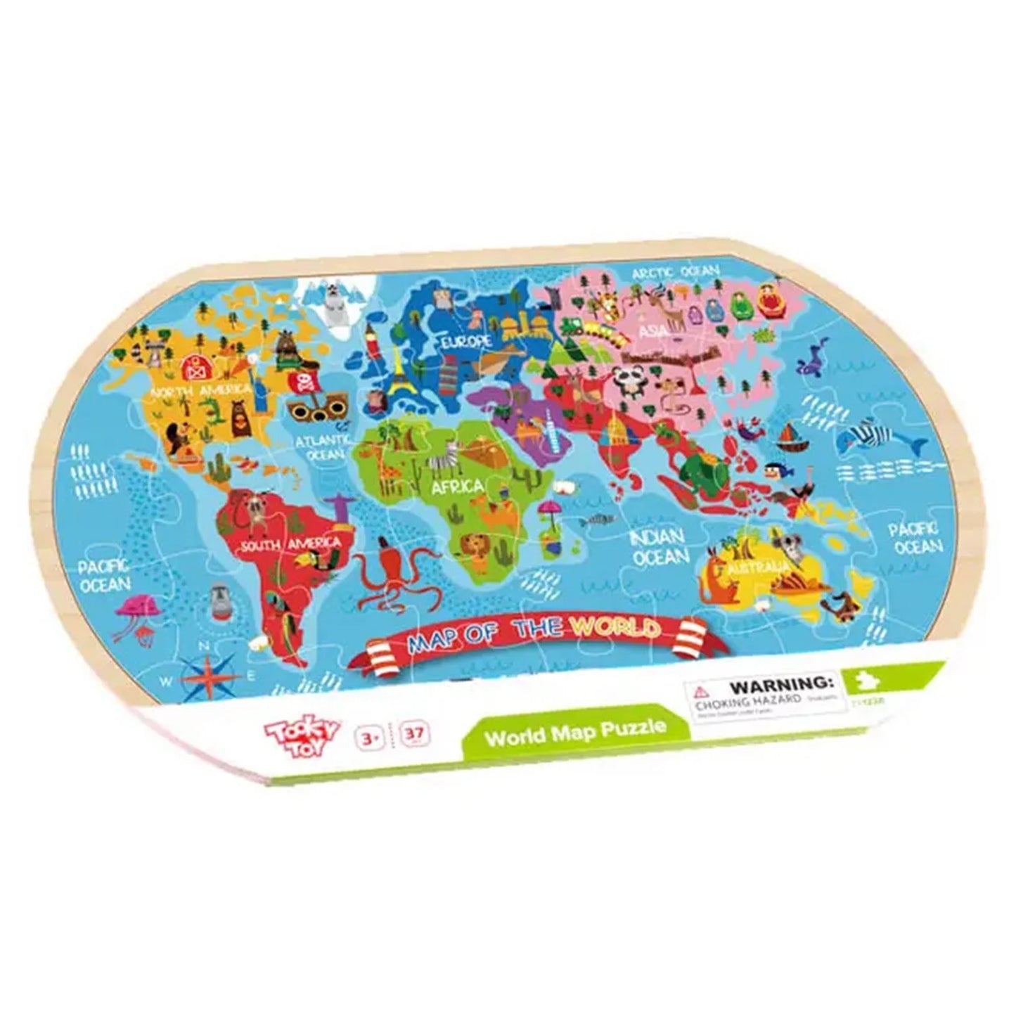 World Map Puzzle - 45cm x 30xm x 1cm