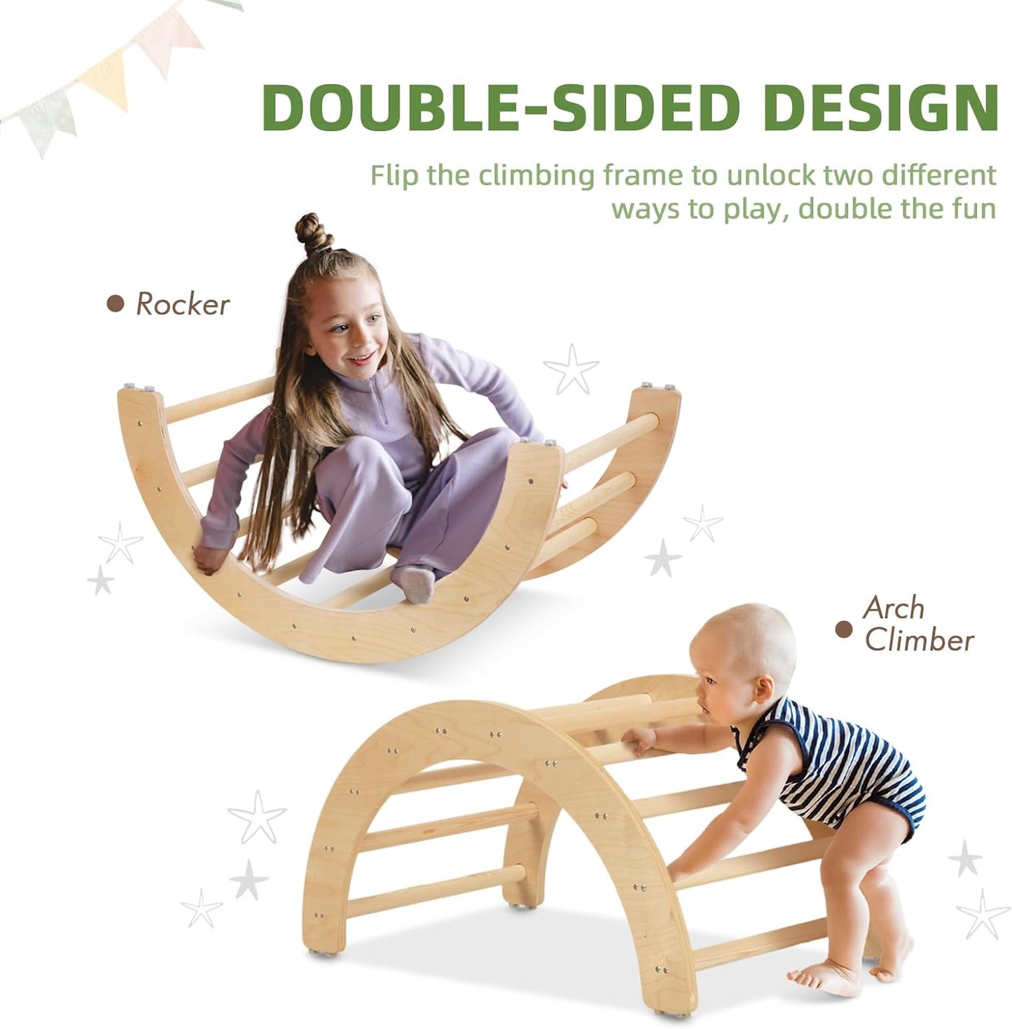 3 Piece Climbing Gym, Montessori Climbing Set