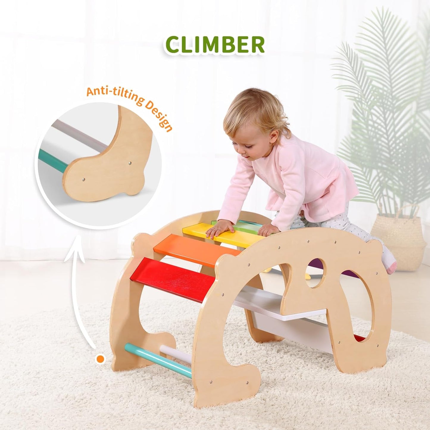 Rainbow Climbing Toy