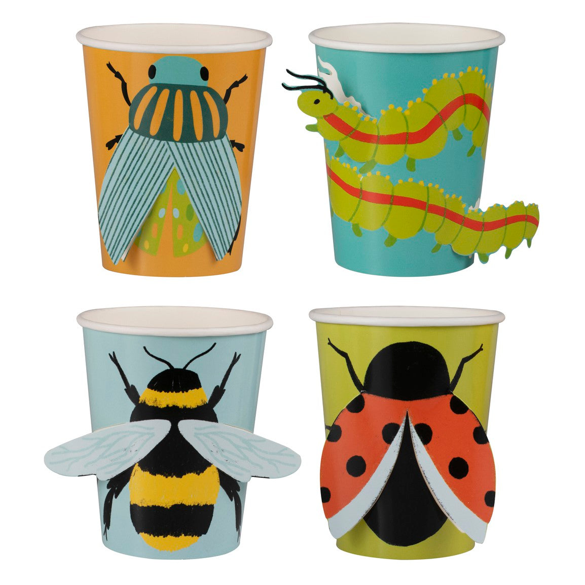 Bug Party Pop Out 3D Paper Cups