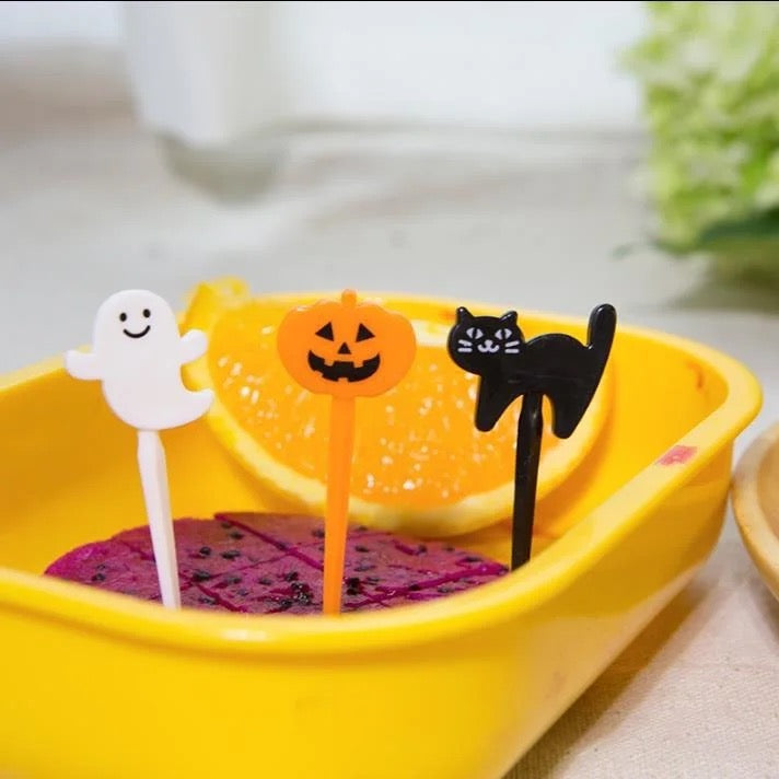 Halloween fruit forks