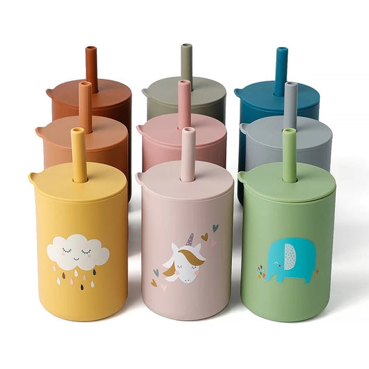 Silicone sippy cups