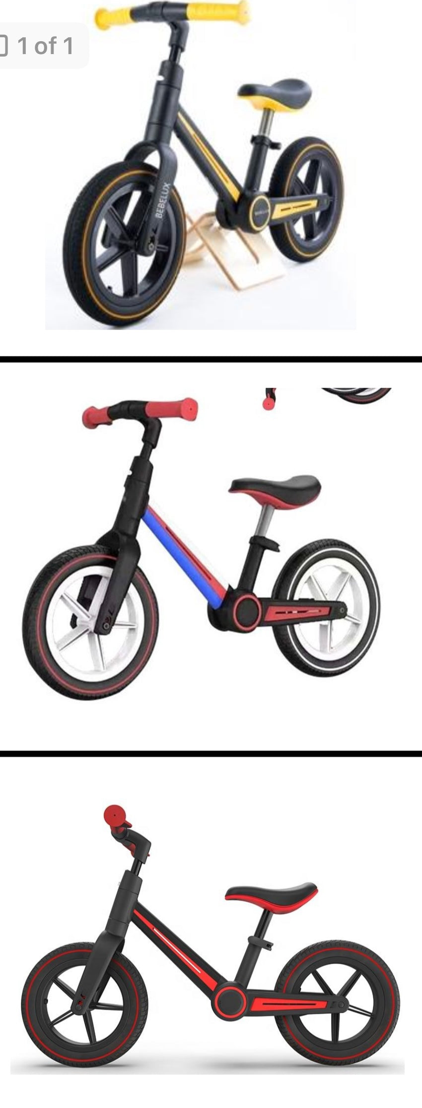 Foldable balance bike