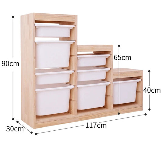 Toy storage with bins 5