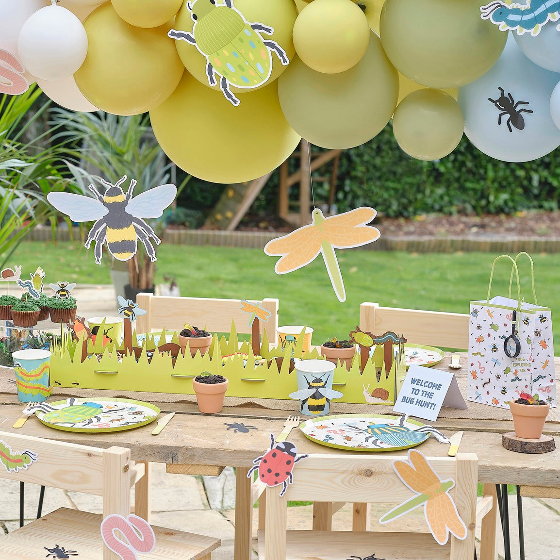 Bug Party Happy Birthday Bunting