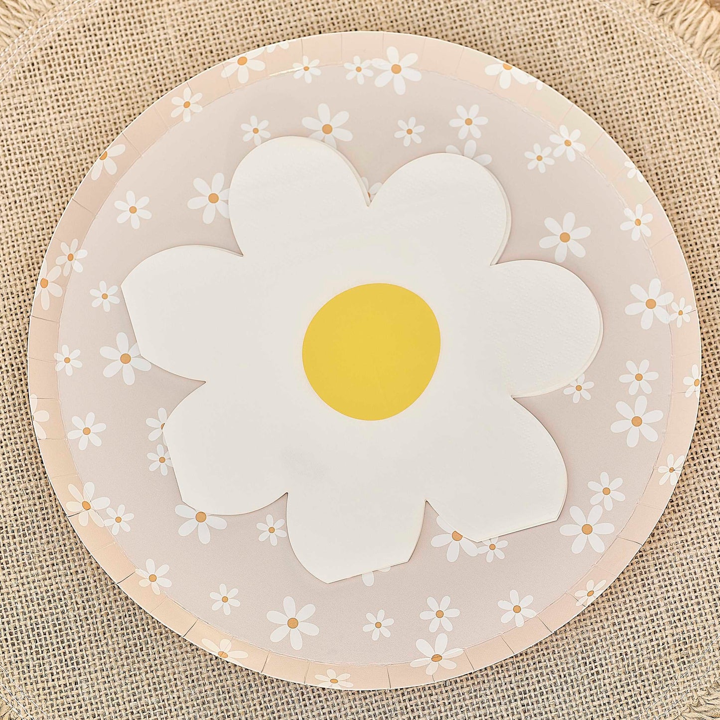 Daisy floral napkins