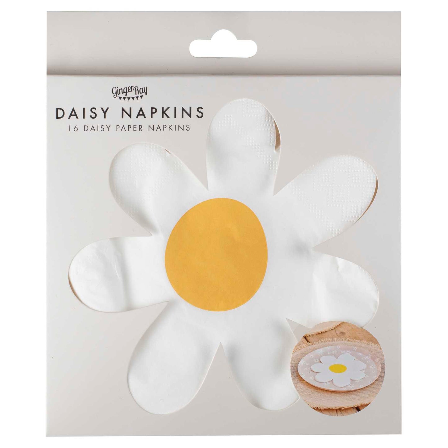 Daisy floral napkins