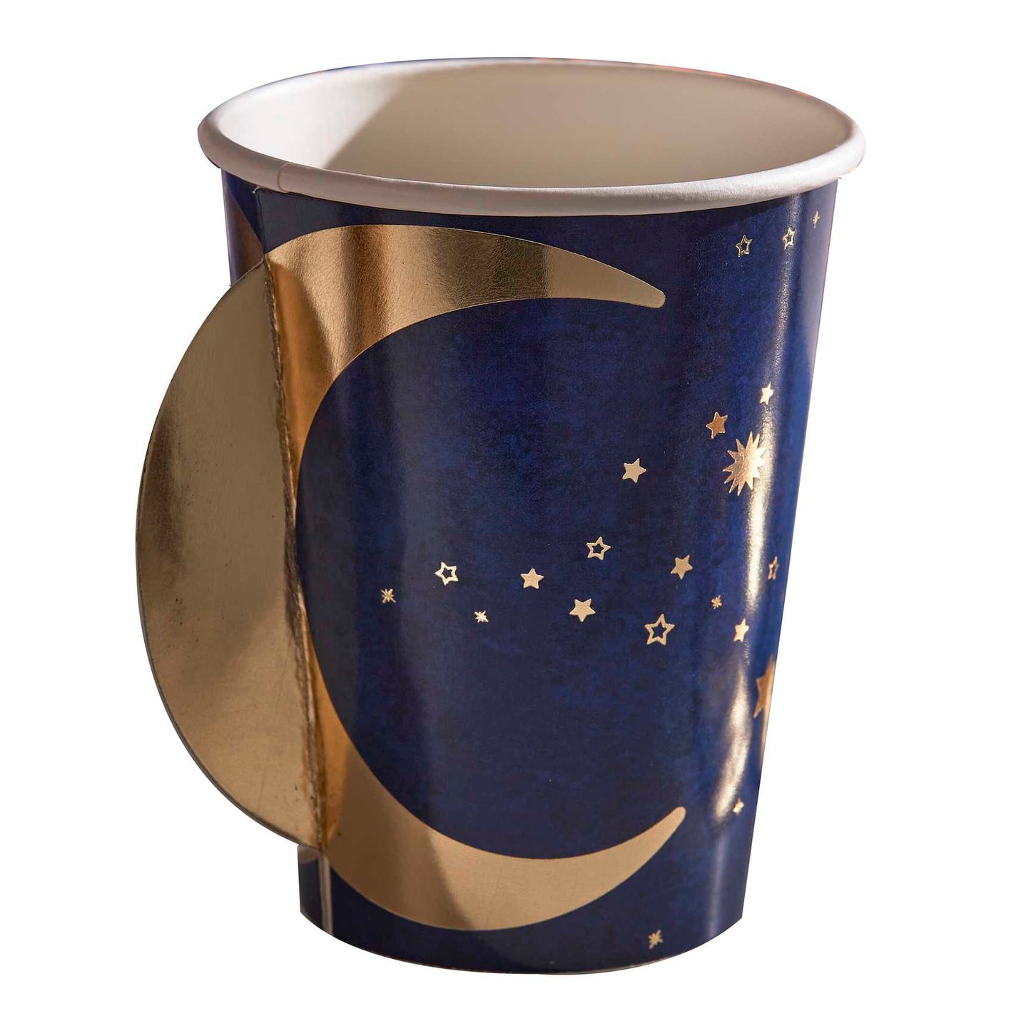 Navy and Gold pop out Moon eid paper cups