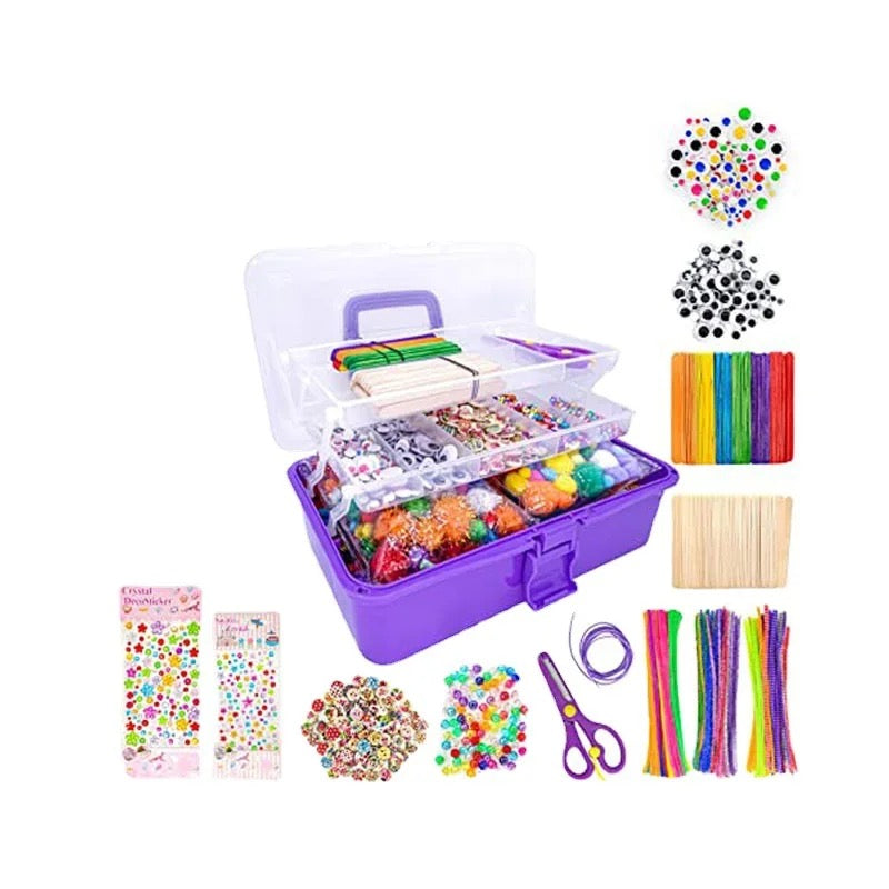 Kids Arts Crafts Supplies Set Giftable Craft Box For Kids,diy Craft Supplies For Toddlers