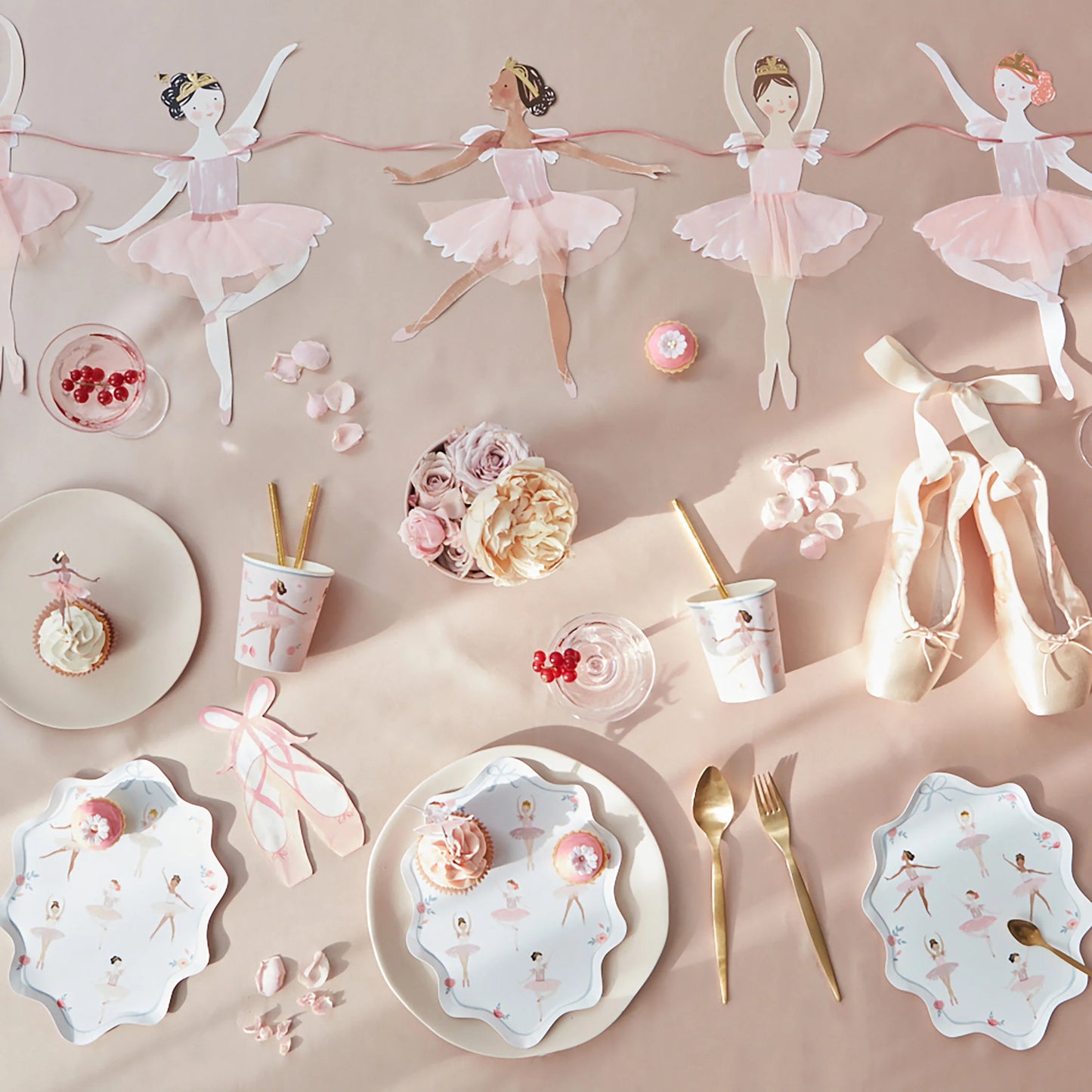 Ballerina Plates (x 8)