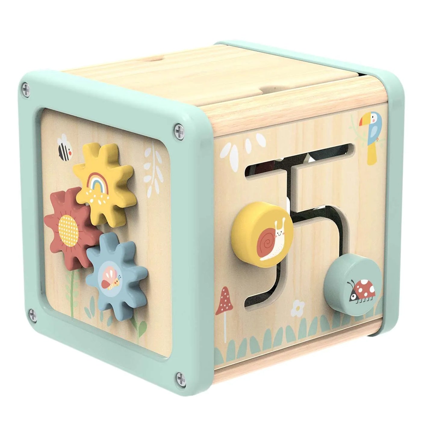 Multi-Activity Wooden Cube