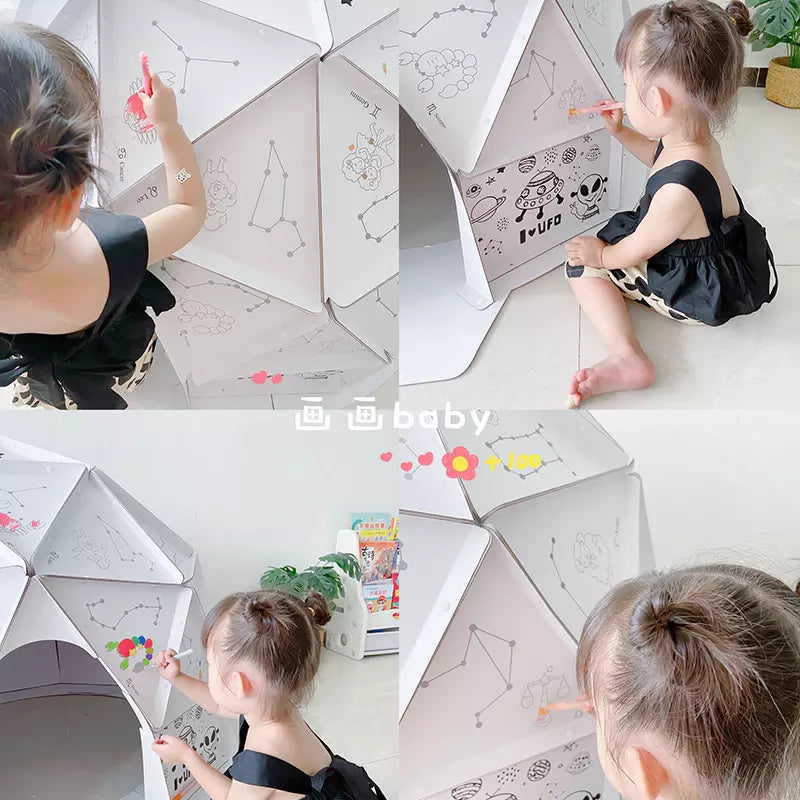 Drawing play tent