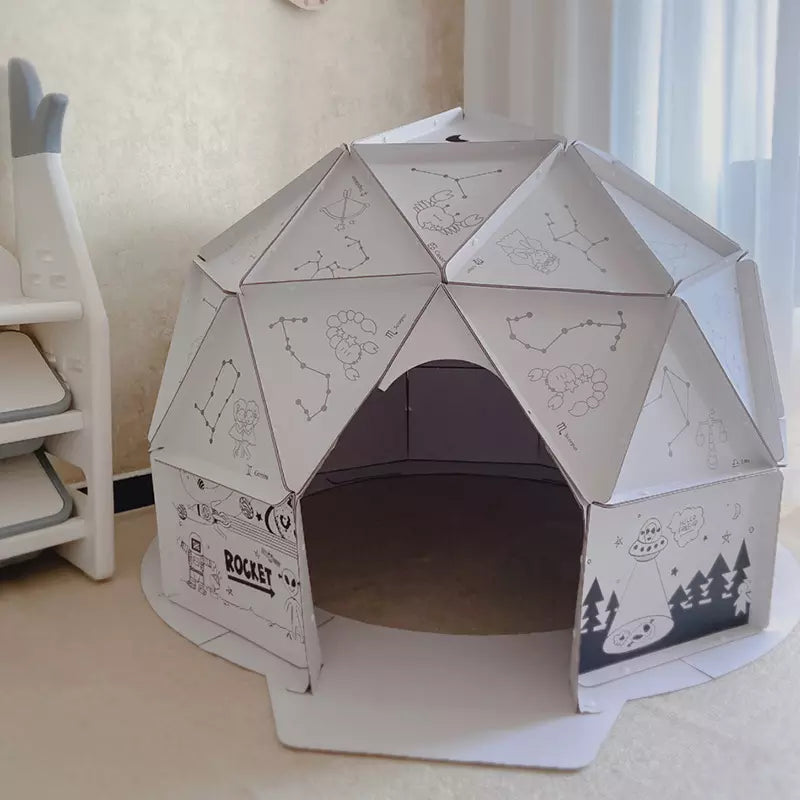 Drawing play tent