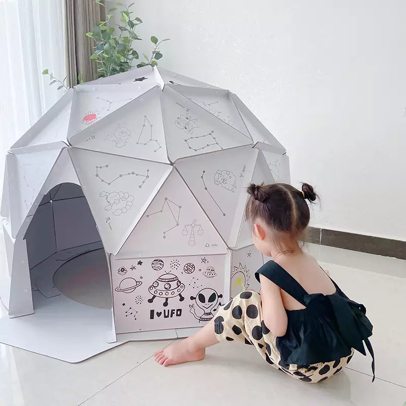 Drawing play tent