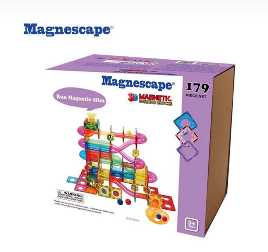 Run magnetic building tiles - 179 Pieces