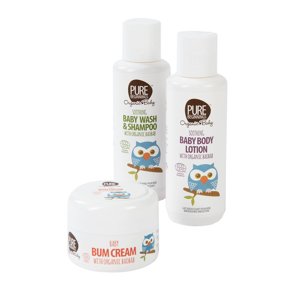 Pure Beginnings Organic Baby Gift Set 3 pk