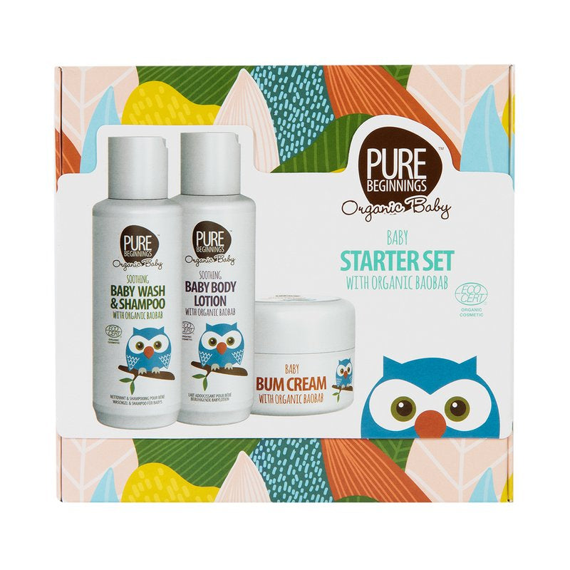 Pure Beginnings Organic Baby Gift Set 3 pk